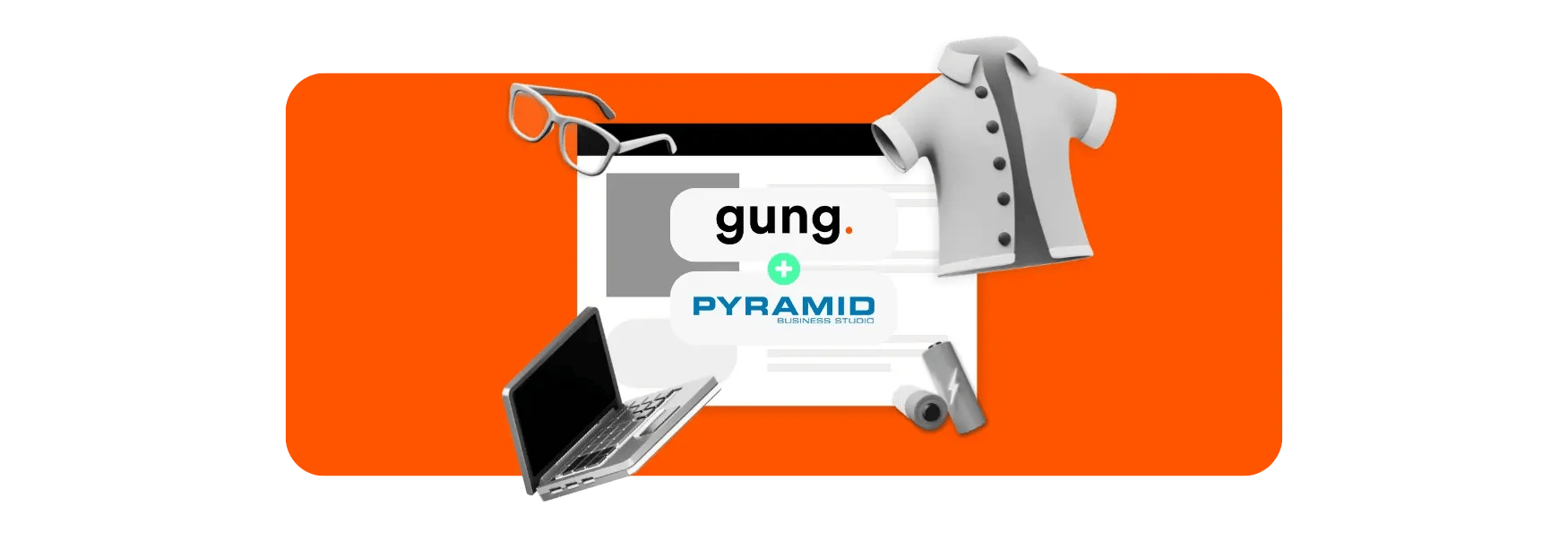 Illustration av Gungs koppling till Pyramid