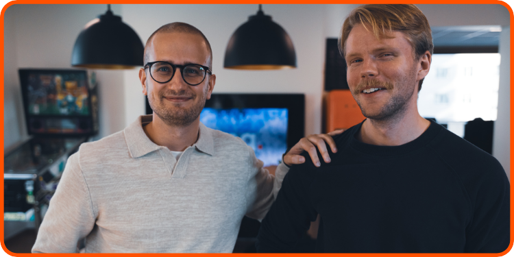 Malte och Simon, utvecklare på Gung